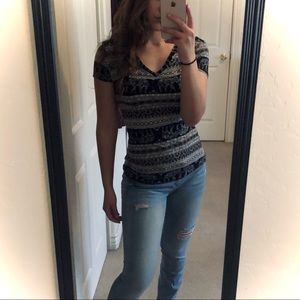 ELEPHANT PRINT PATTERNED TEE RUE 21